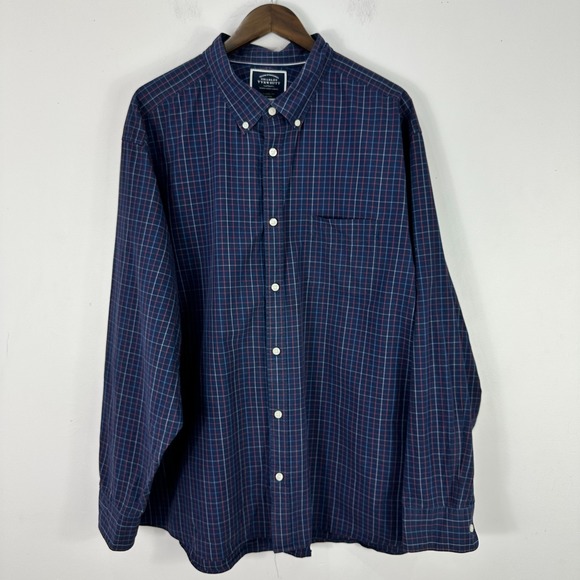 Charles Tyrwhitt Other - Charles Tyrwhitt Shirt Mens XXXL Blue Plaid Classic Fit Non Iron Preppy Business